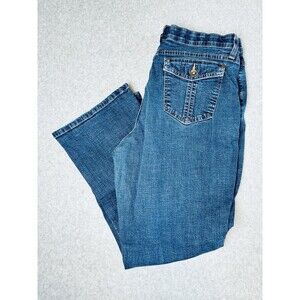 Lee Comfort Waistband Bootcut Womens' size 16 Petite‎ Dark Wash Blue Denim Jeans